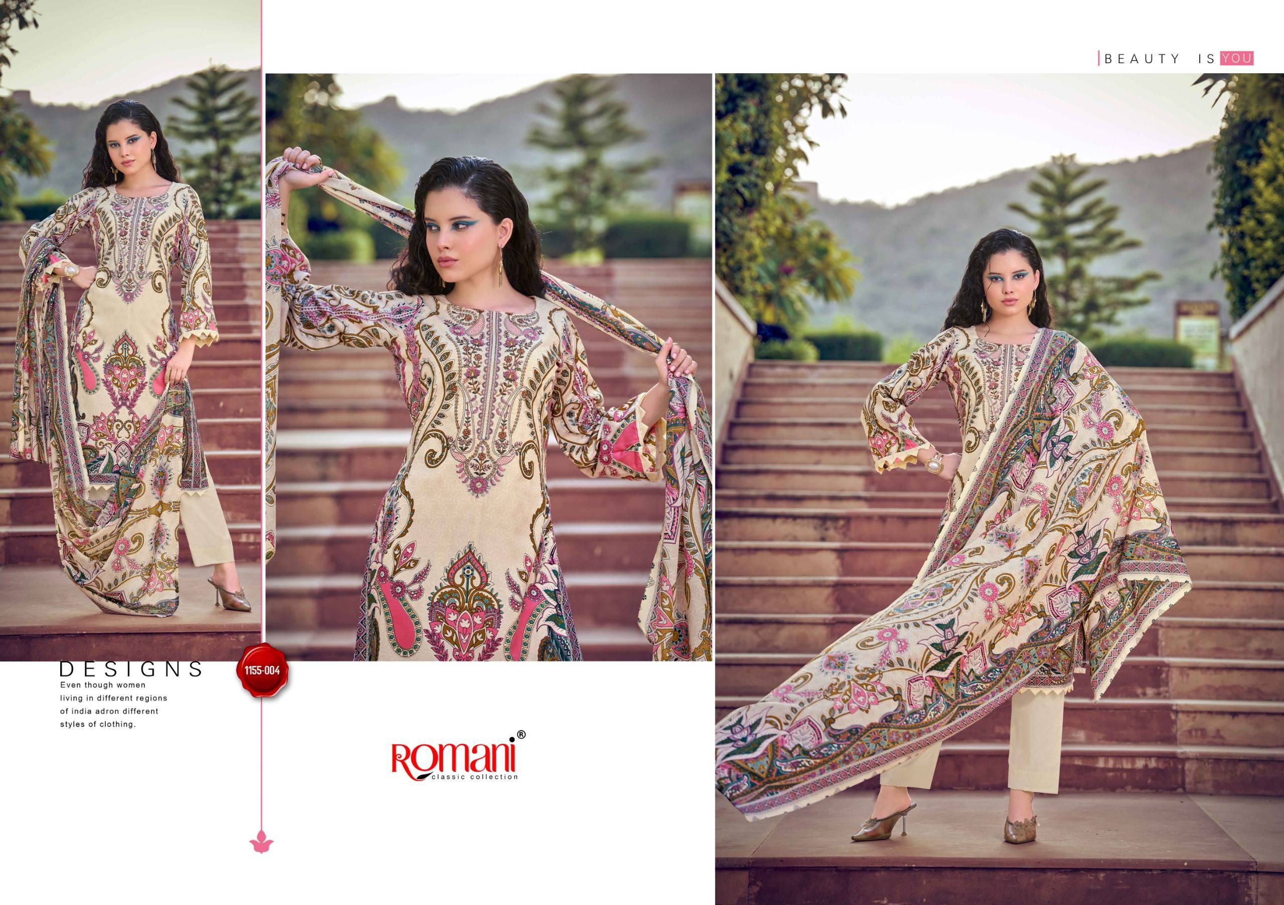 NEEDLE WONDER VOL 14 By Romani 001 To 008 Series Beautiful Pakistani Suits Wear Pure Cotton Dresses At Wholesale Price